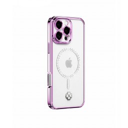 Kingxbar для iPhone 16 Pro чехол Wish (with Austrian Crystals) Silver