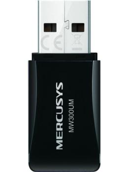 Mercusys MW300UM, Wi-Fi USB Адаптер, 300Mbps High Gain (высокого усиления), Realtek, 2.4Ghz, 802.11b/g/n