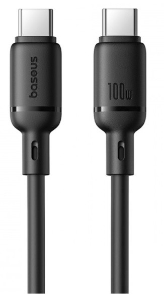 Кабель Baseus P10377704113-01 Silky Series Fast Charging Cable Type-C to Type-C 100W 2m Cluster Black