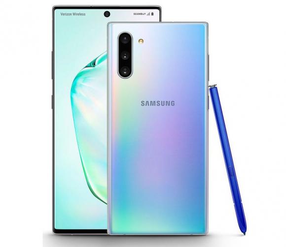 Смартфон Samsung Galaxy Note 10 256 ГБ голубой